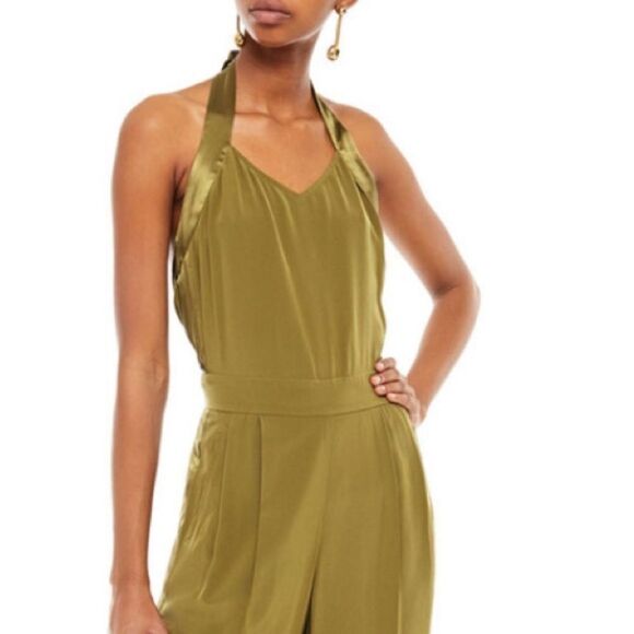 NWT 550.00 RAG & BONE ARMY SCARLET JUMPSUIT NEW SIZE 6 (MEDIUM) DARK OLIVE - Picture 5 of 10